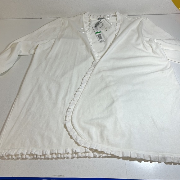 NWT Joseph A Ivory Women’s Cardigan Size L - Picture 10 of 15